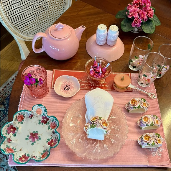 Valenine’s Day: Nippon Japanese Hand-painted Fine China dish w scalloped rim - Picture 4 of 13